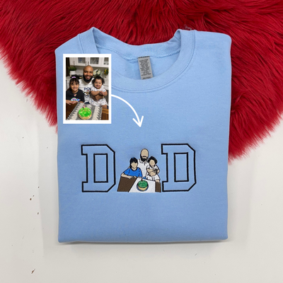 DAD Custom Photo Hoodie - 1 Photo Design