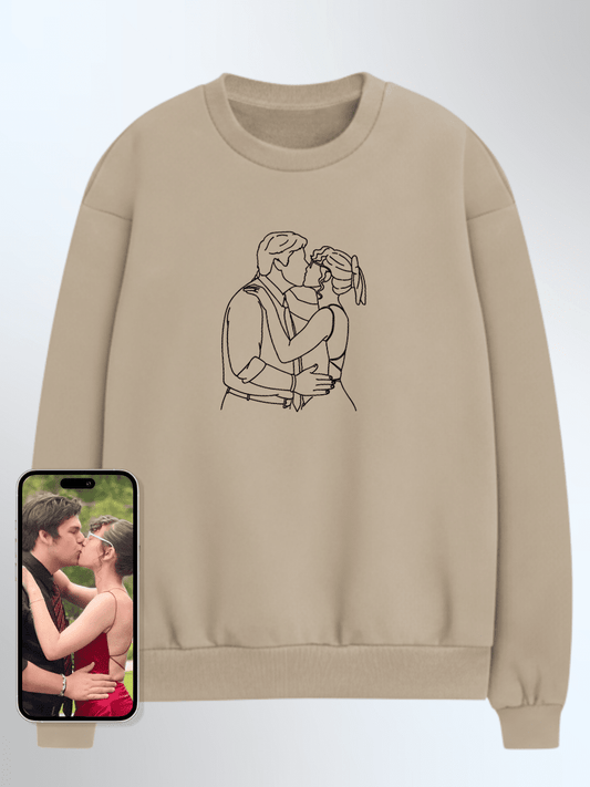 Soulmate Custom Embroidered Photo Sweatshirt - Soulmate Customs