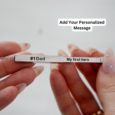 Father's Day Custom Soulmate© Secret Message Necklace