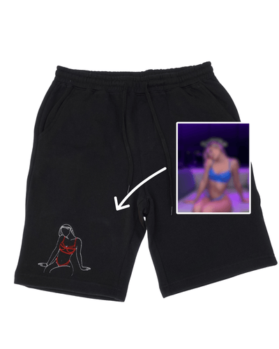 Spicy Photo Outline Men's Shorts - Soulmate Customs