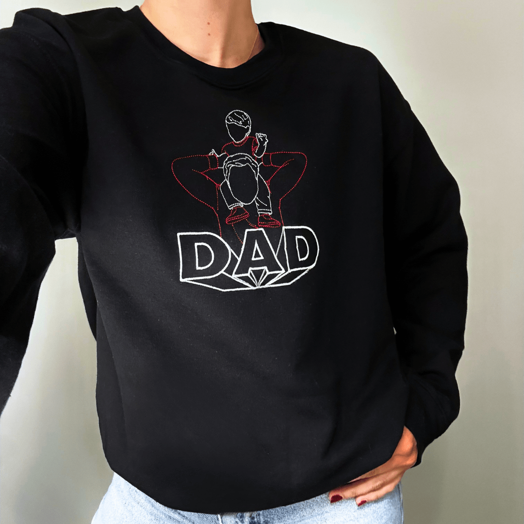 Super DAD Crewneck with photo - Soulmate Customs