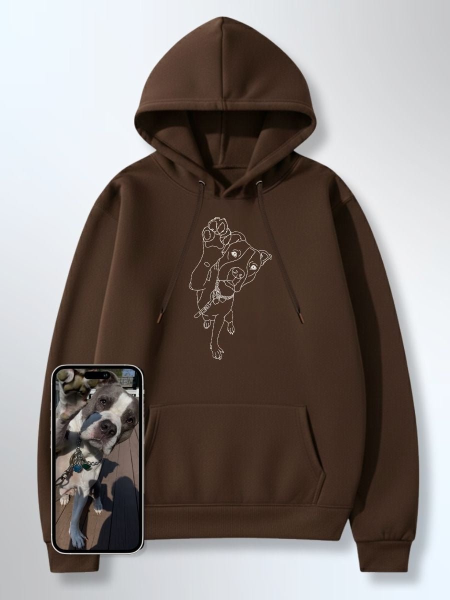 Pet Custom Embroidered Photo Hoodie - Soulmate Customs