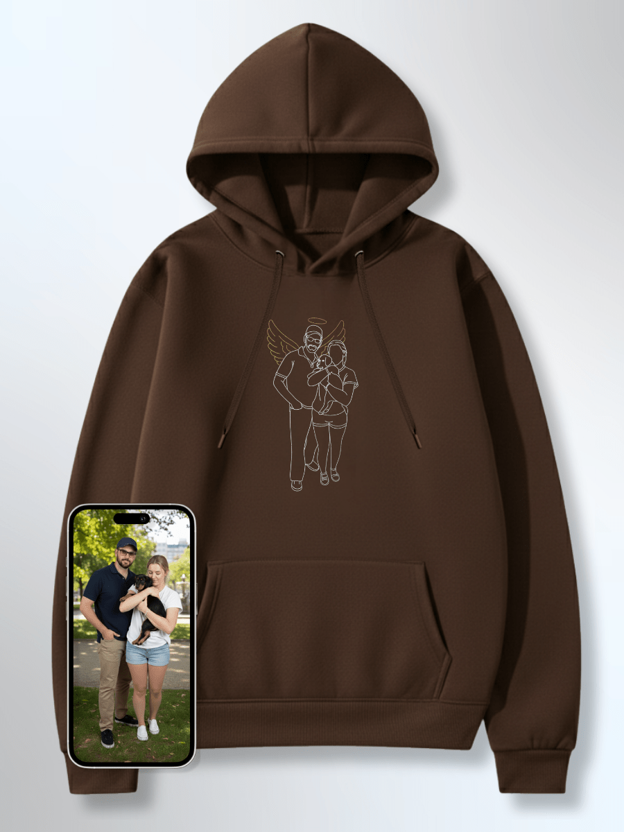 Memorial Custom Embroidered Photo Hoodie - Soulmate Customs