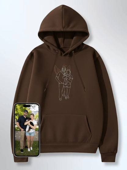 Memorial Custom Embroidered Photo Hoodie - Soulmate Customs