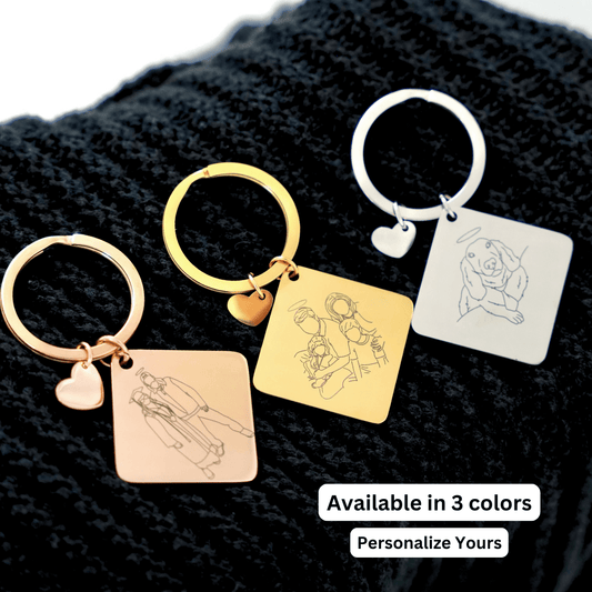 Custom Memorial Keychain - Soulmate Customs