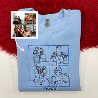 DAD Embroidered "Collage" Hoodie - Soulmate Customs©