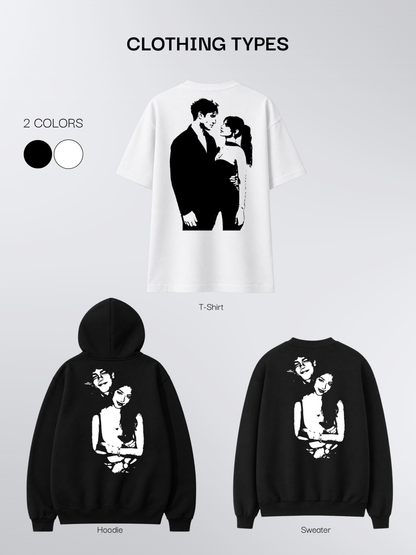 Couple Silhouette Custom Photo Shirt