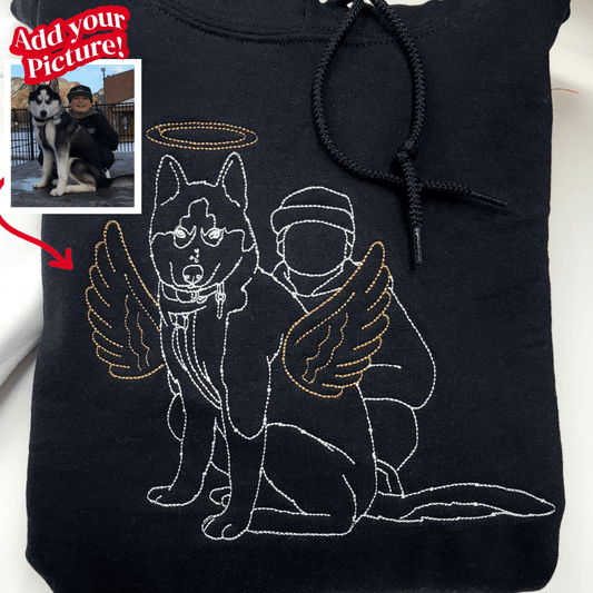 Embroidered Pet Hoodie - Soulmate Customs© - Soulmate Customs