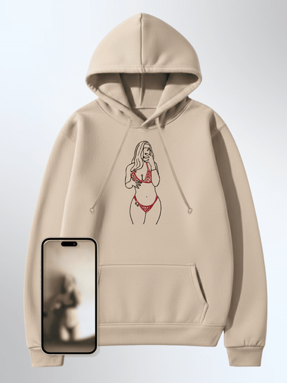 Spicy Custom Embroidered Photo Hoodie - Soulmate Customs