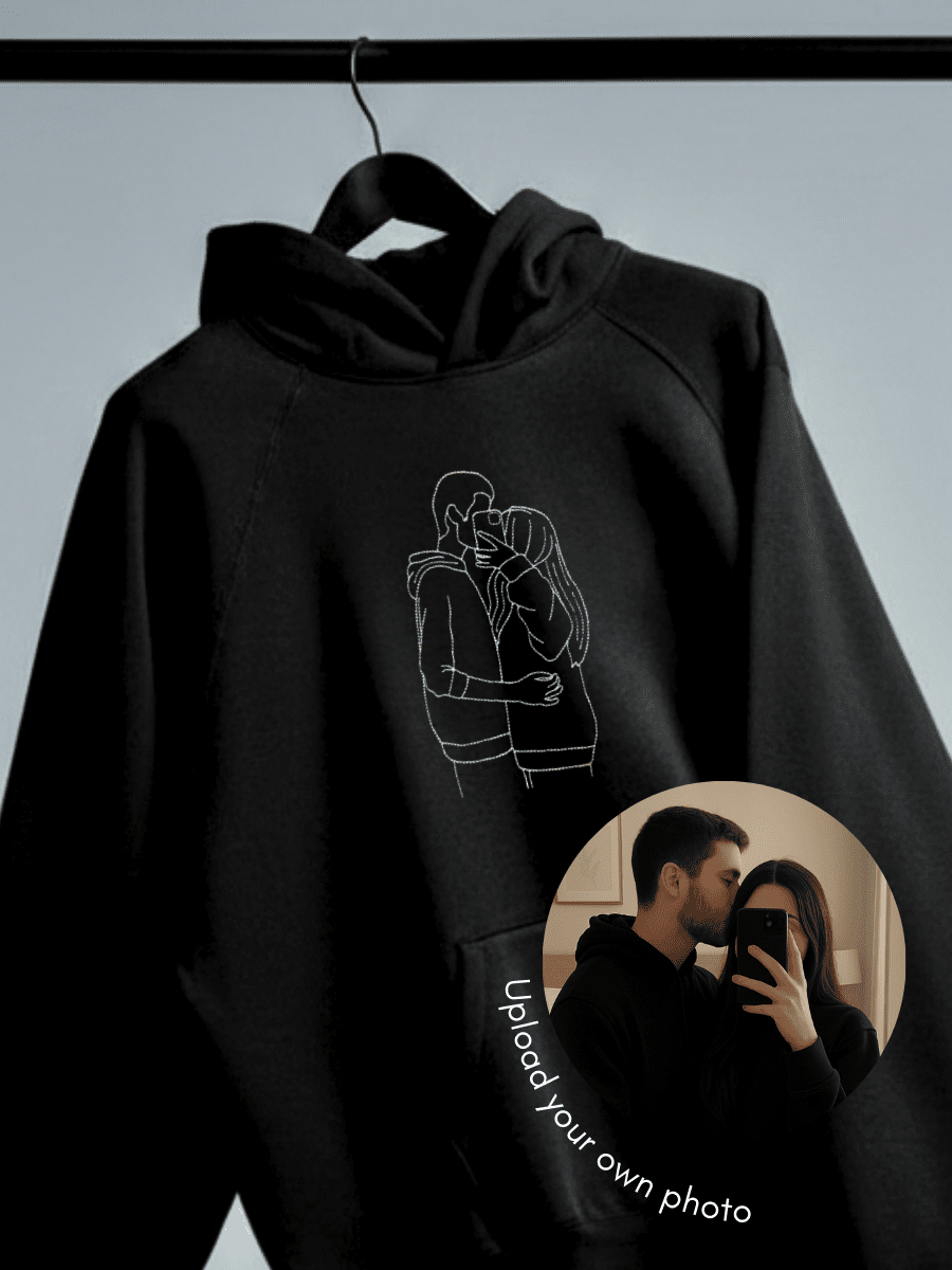 Soulmate Custom Embroidered Photo Hoodie - Soulmate Customs