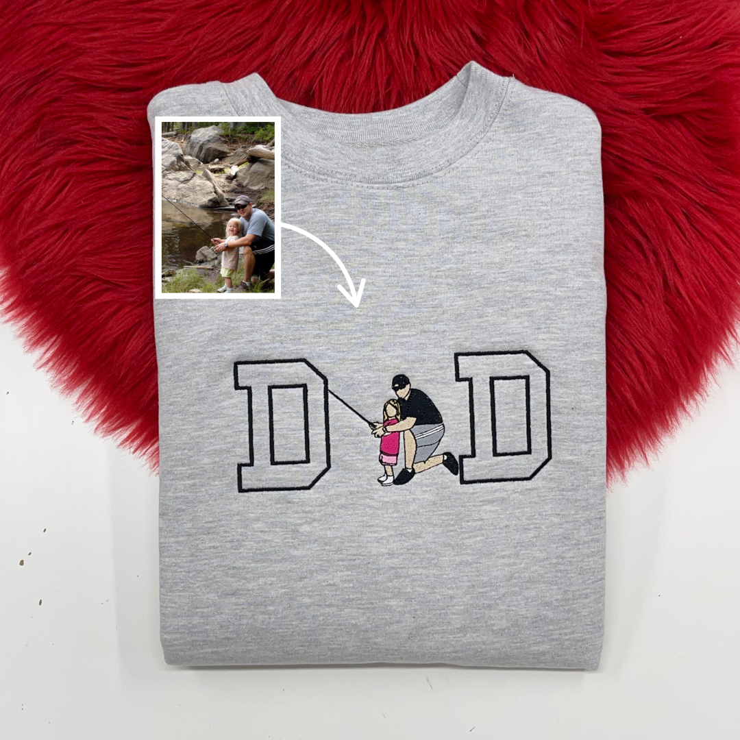 DAD Custom Photo Hoodie - 1 Photo Design