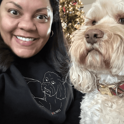 Embroidered Pet Hoodie - Soulmate Customs© - Soulmate Customs
