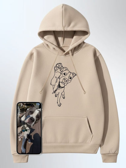 Pet Custom Embroidered Photo Hoodie - Soulmate Customs