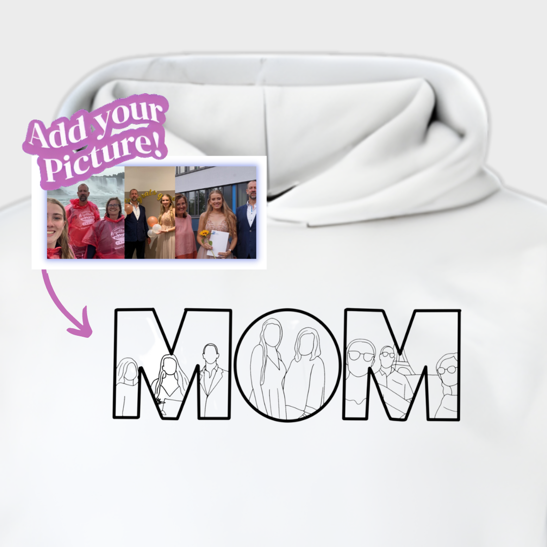 Embroidered  "MOM" Hoodie - Soulmate Customs©