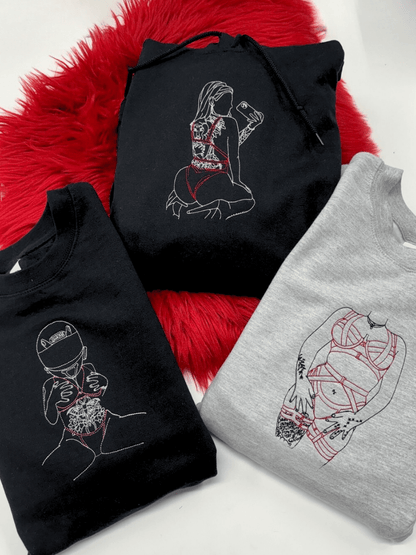 Embroidered Spicy Custom Hoodie - Soulmate Customs