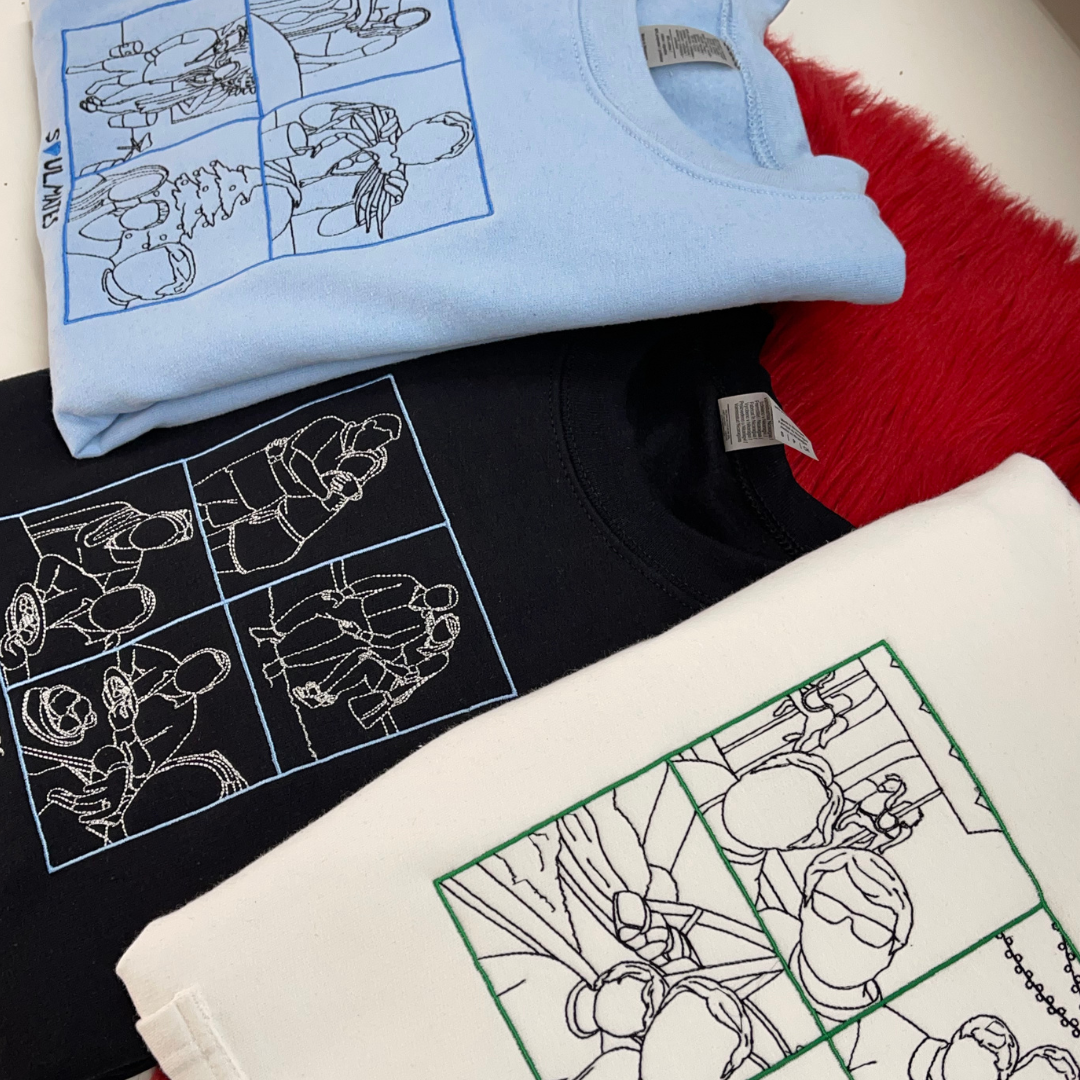 DAD Embroidered "Collage" Hoodie - Soulmate Customs©