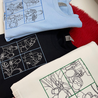 DAD Embroidered "Collage" Hoodie - Soulmate Customs©