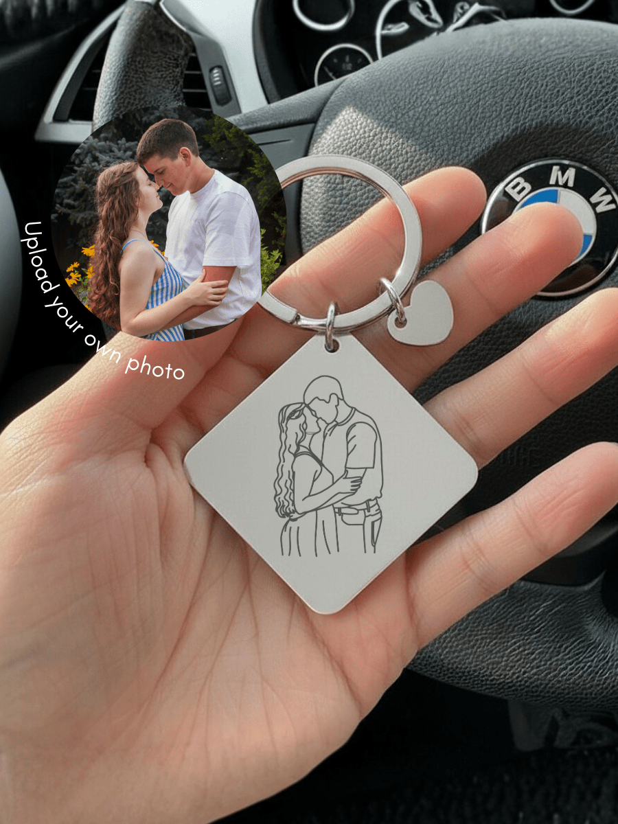 Soulmate Custom Engraved Photo Keychain - Soulmate Customs