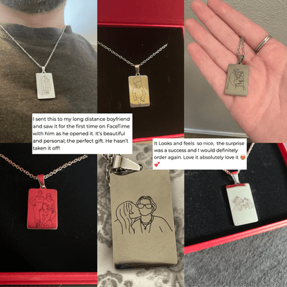 Custom Memorial Tag Necklace - Soulmate Customs