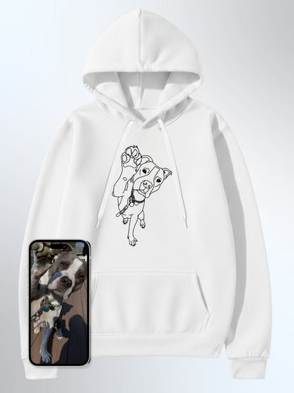 Pet Custom Embroidered Photo Hoodie - Soulmate Customs