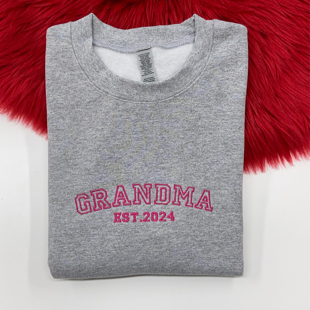 Custom Grandma + Grandpa Sweatshirt