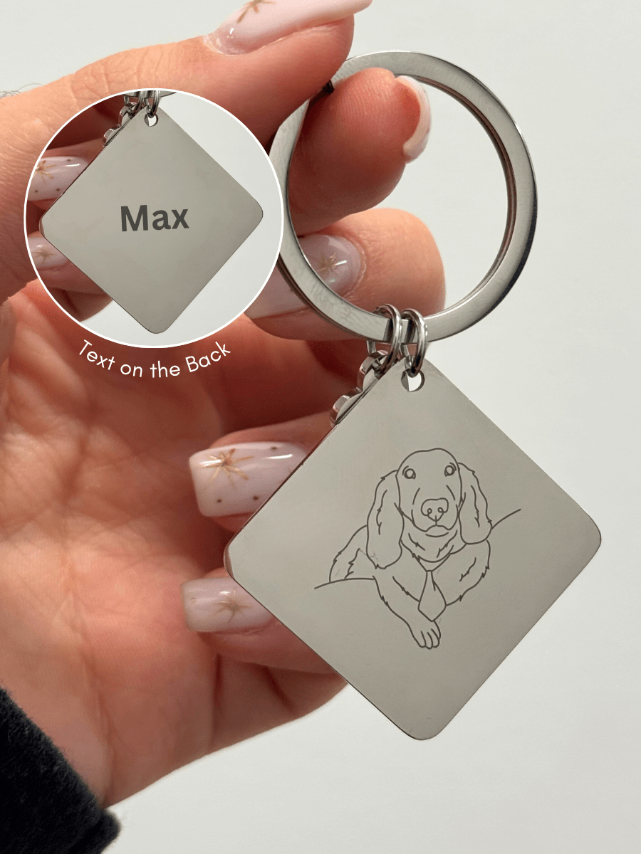 Custom Square Keychain - Soulmate Customs