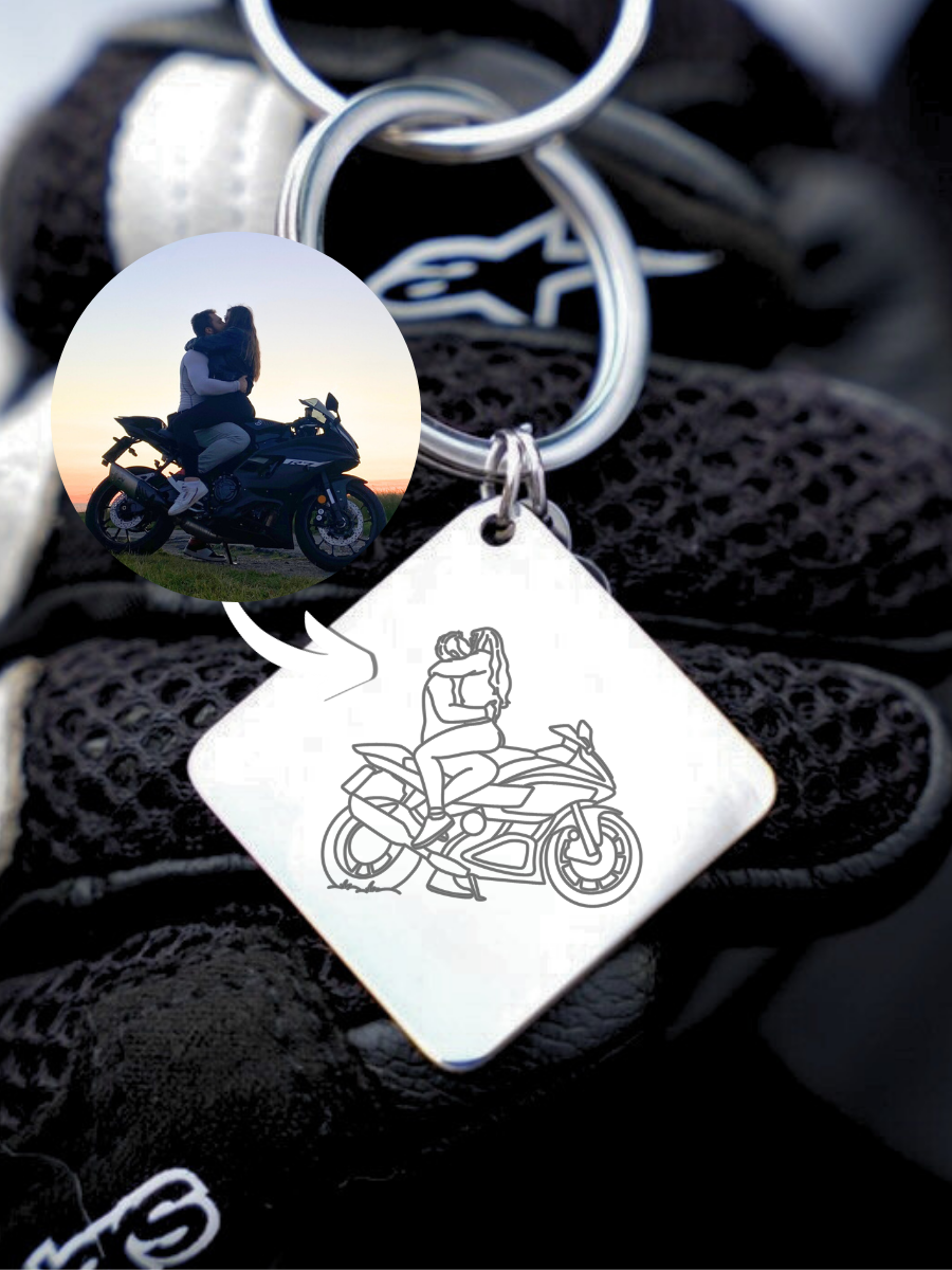 Custom Motorcycle Keychain