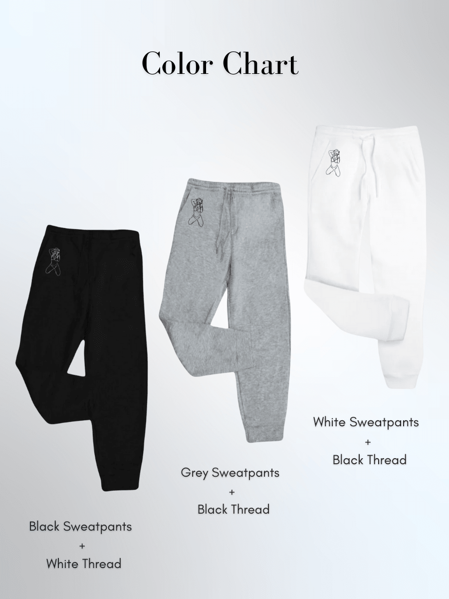 Custom Embroidered Photo Sweatpants - Soulmate Customs