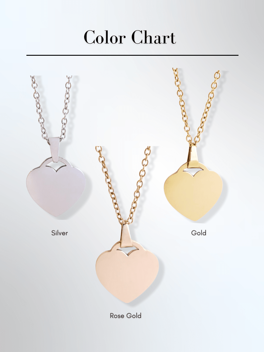 Mom Custom Engraved Photo Heart Necklace - Soulmate Customs