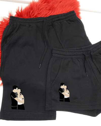 Custom Photo Outline Women's Shorts - Soulmate Customs