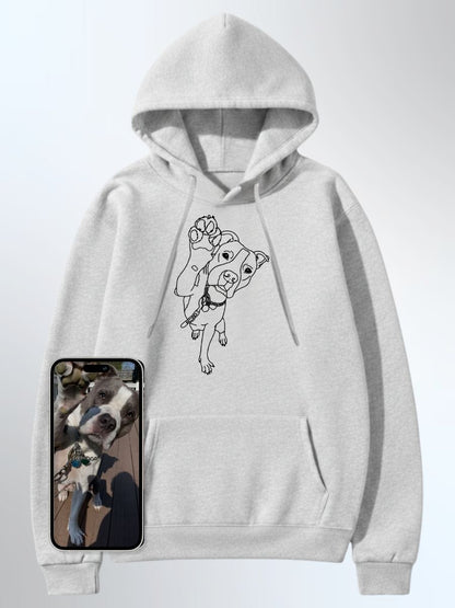 Pet Custom Embroidered Photo Hoodie - Soulmate Customs