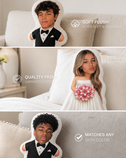 Groom & Bride Pillow - Soulmate Customs