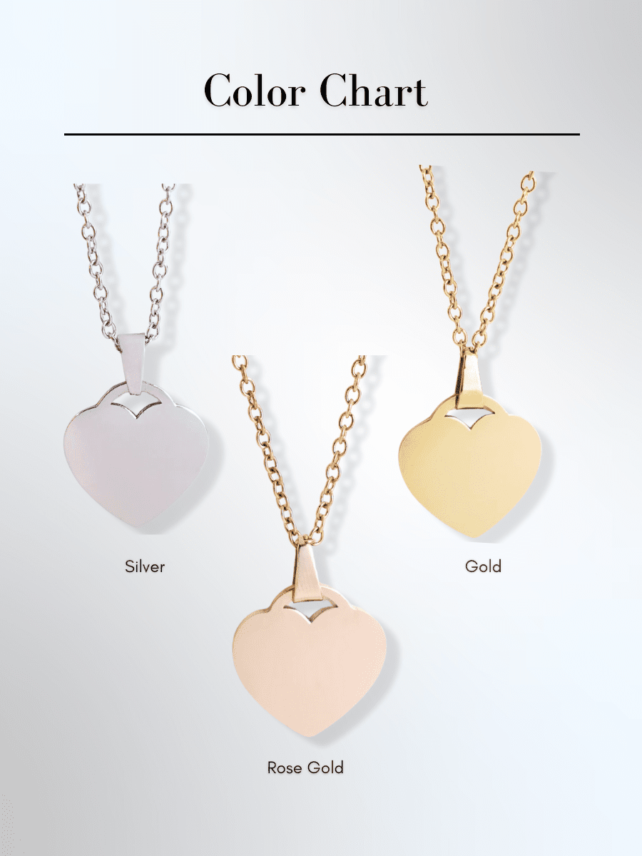 Spicy Custom Engraved Photo Heart Necklace - Soulmate Customs