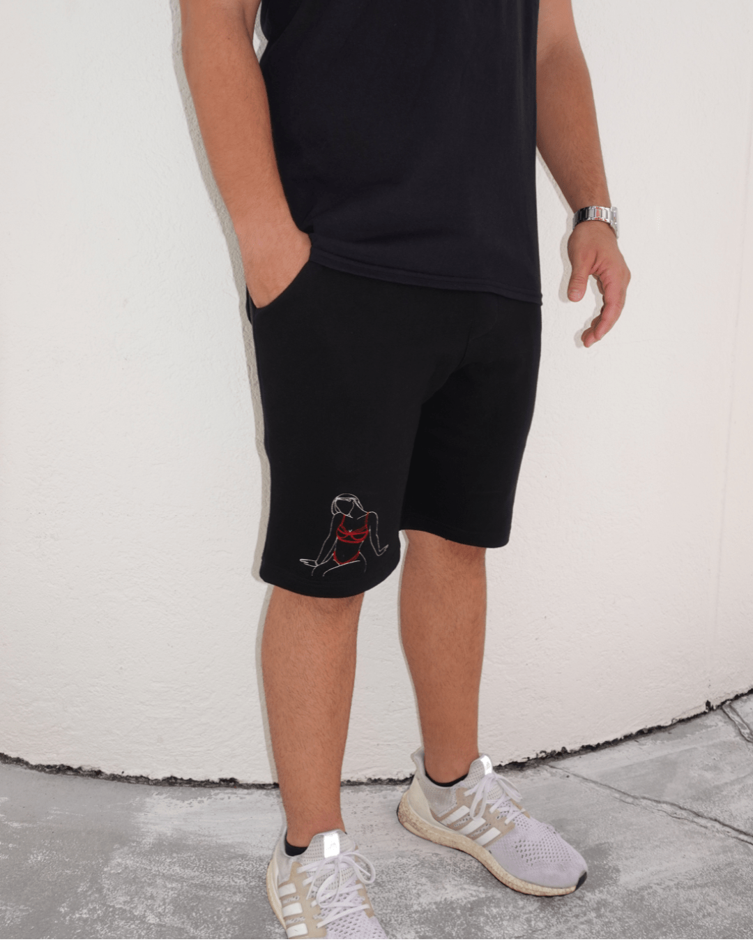 Spicy Photo Outline Men's Shorts - Soulmate Customs