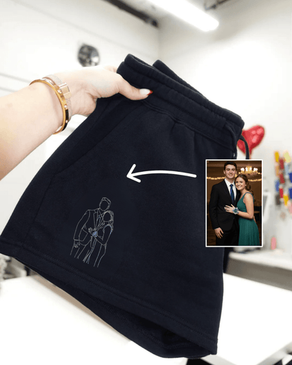 Custom Embroidered Photo Women's Shorts - Soulmate Customs