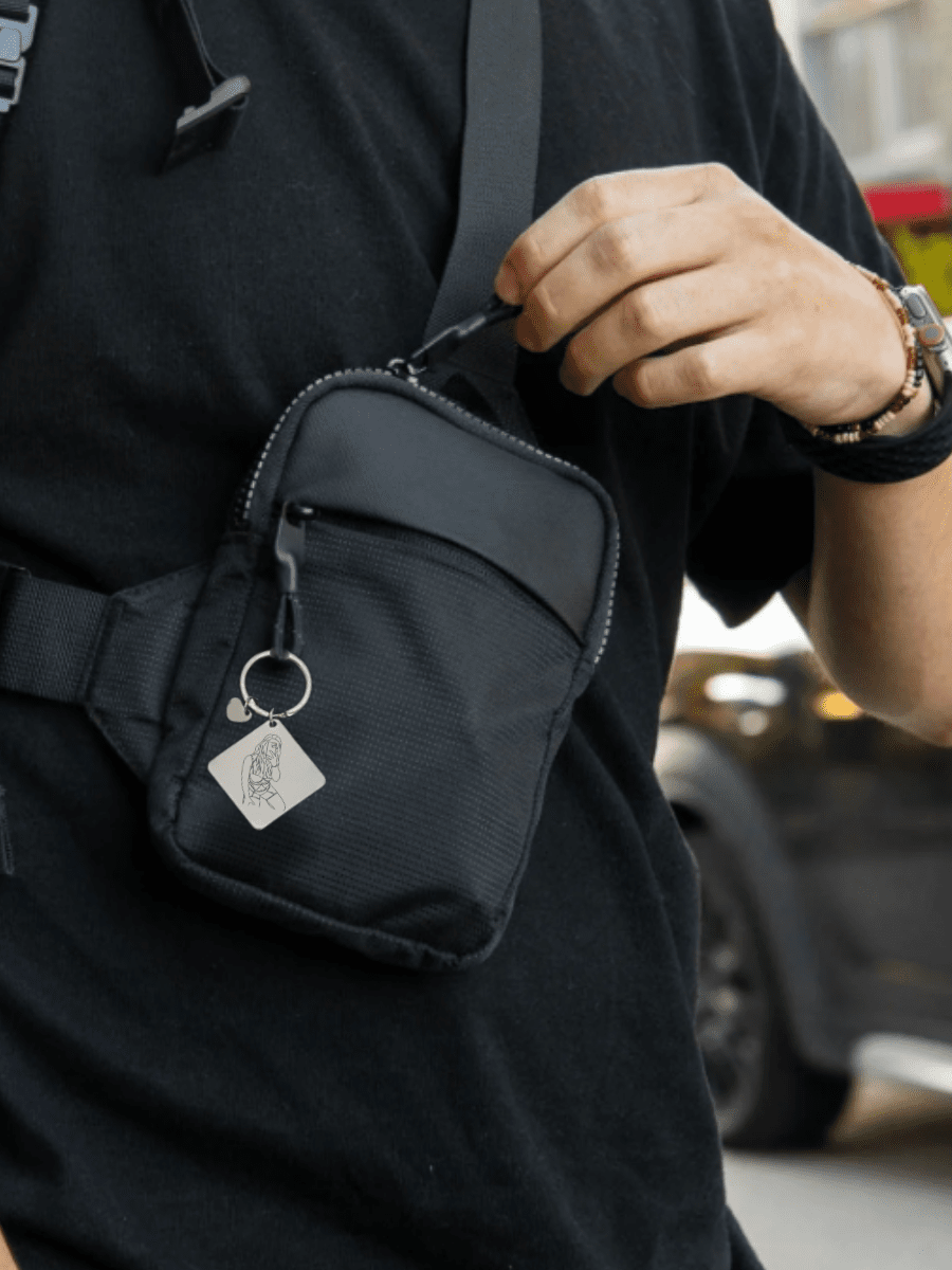 Spicy Custom Engraved Photo Keychain - Soulmate Customs