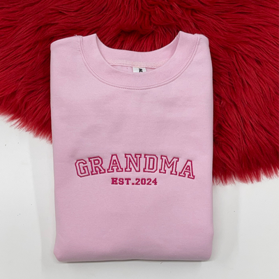 Custom Grandma + Grandpa Sweatshirt