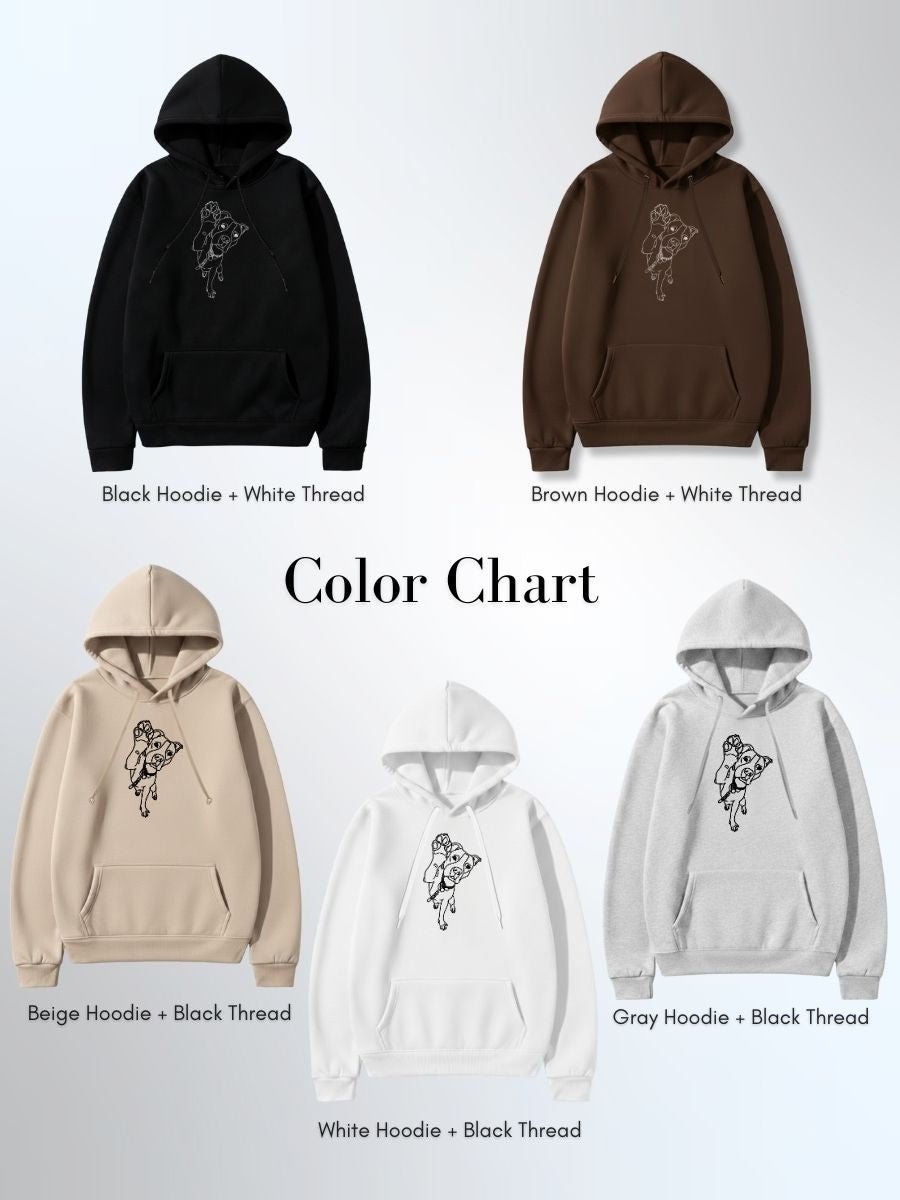 Pet Custom Embroidered Photo Hoodie - Soulmate Customs