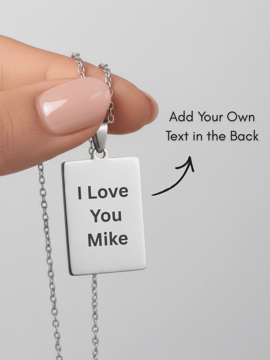 Soulmate Custom Engraved Photo Tag Necklace - Soulmate Customs
