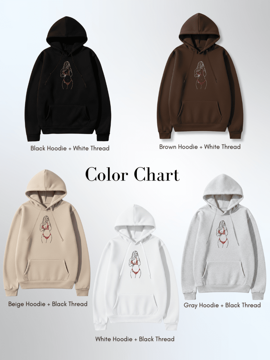Spicy Custom Embroidered Photo Hoodie - Soulmate Customs