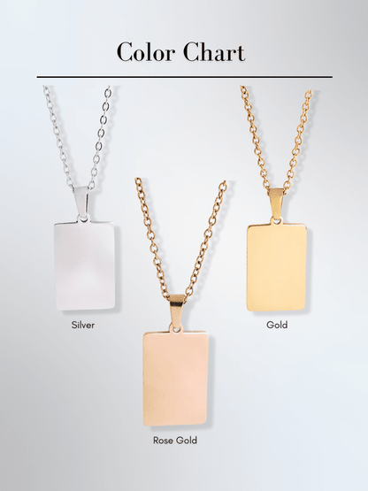 Soulmate Custom Engraved Photo Tag Necklace - Soulmate Customs