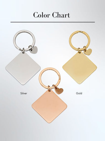 Memorial Custom Engraved Photo Keychain - Soulmate Customs