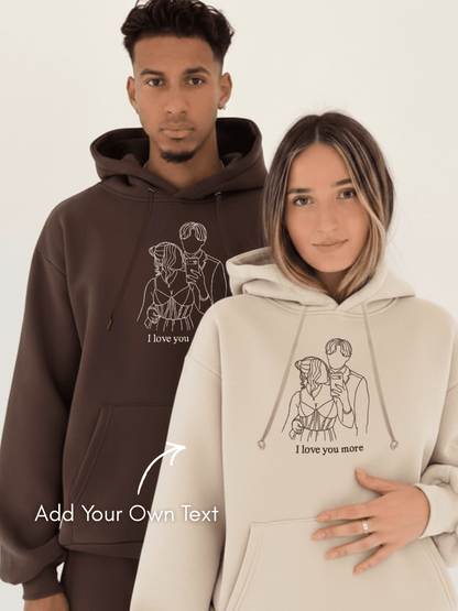 Soulmate Custom Embroidered Photo Hoodie - Soulmate Customs