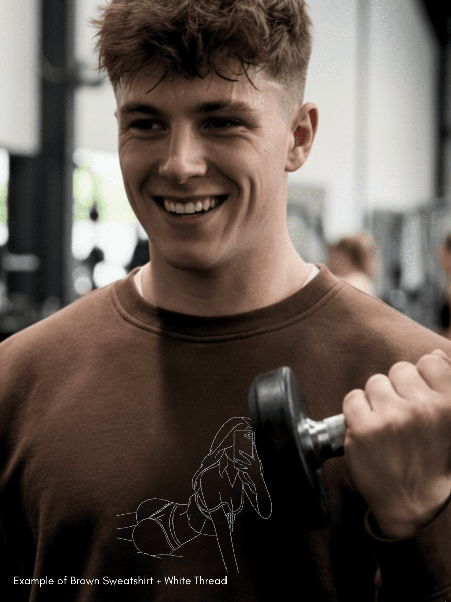 Spicy Custom Embroidered Photo Sweatshirt - Soulmate Customs