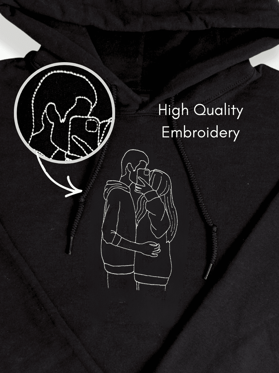 Soulmate Custom Embroidered Photo Hoodie - Soulmate Customs
