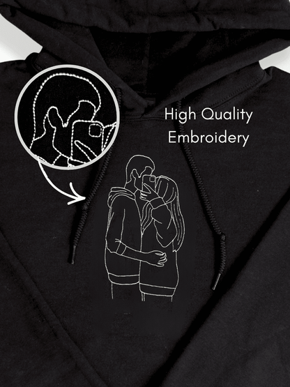 Soulmate Custom Embroidered Photo Hoodie - Soulmate Customs