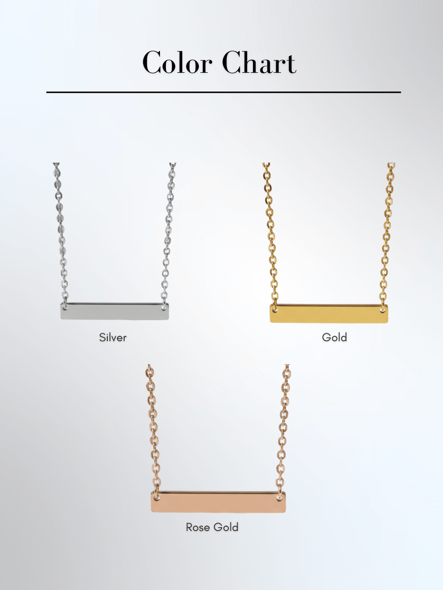 Mom Custom Engraved Text Bar Necklace - Soulmate Customs