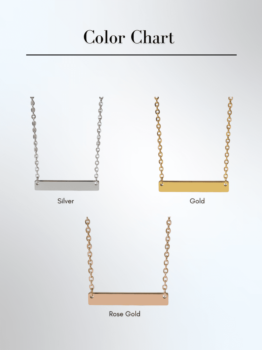 Soulmate Custom Engraved Text Bar Necklace - Soulmate Customs