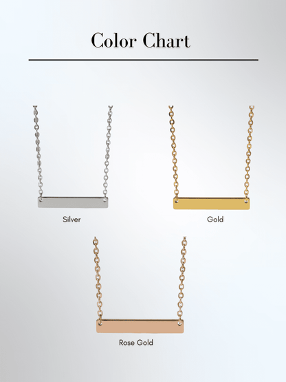 Soulmate Custom Engraved Text Bar Necklace - Soulmate Customs