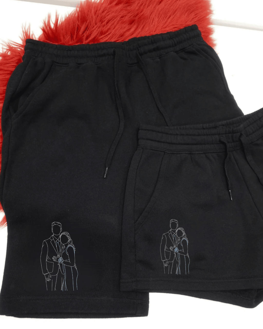 Custom Embroidered Photo Women's Shorts - Soulmate Customs